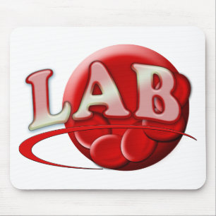 RBC MLT LABORATORY SWOOSH LOGO - MEDICAL CLINICAL MOUSE PAD