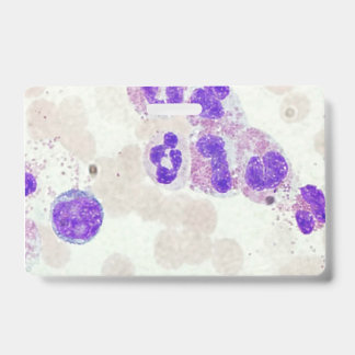 RBCs WBCs Slide Microscope Hematology Lab ID Badge