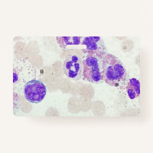 RBCs WBCs Slide Microscope Hematology Lab ID Badge
