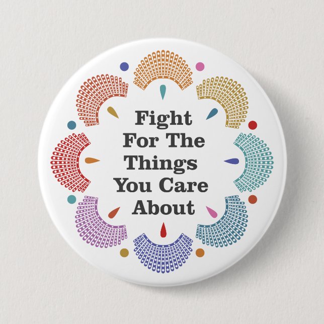 RBG Collar Mandala Button (Front)