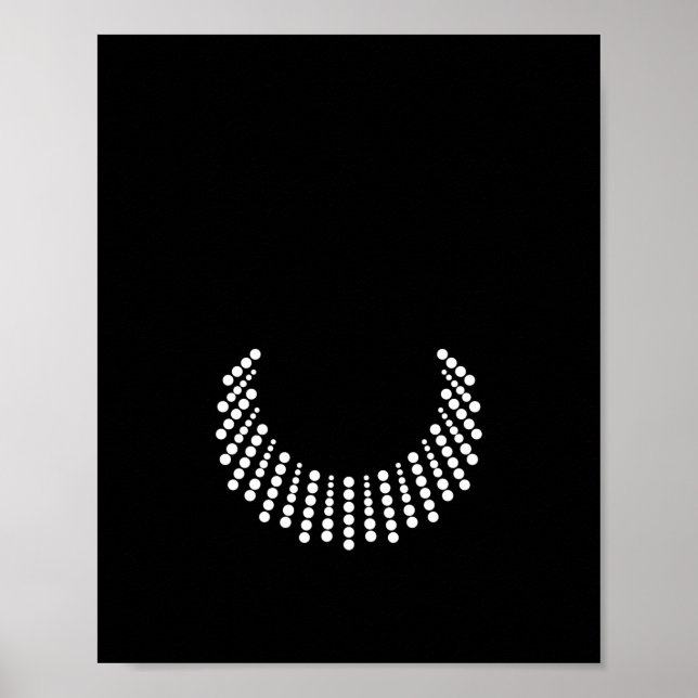 RBG Dissent Necklace | Poster | Various Sizes (Front)