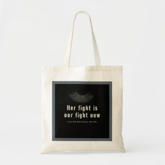 RBG :: Her fight is our fight now. Tote Bag