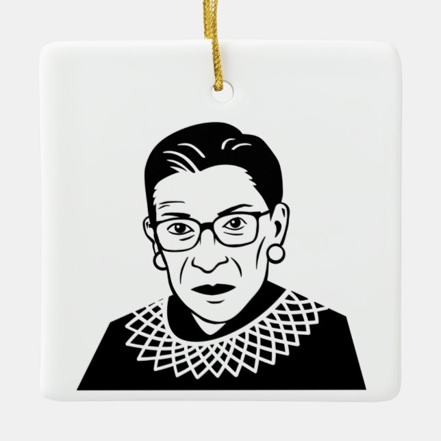 RBG Holidays Ceramic Ornament (Front)
