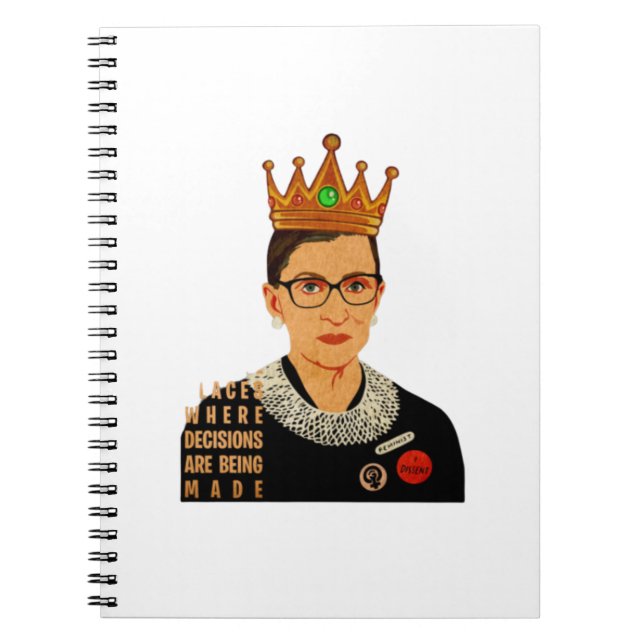 RBG I Dissent Ruth Bader Ginsburg Notebook (Front)