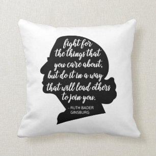 RBG Quotes, Ginsburg Quote, Ruth Bader Ginsburg Cushion