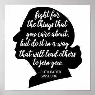 RBG quotes, Ginsburg quote, Ruth Bader Ginsburg Poster