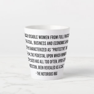 Rbg Quotes, Rbg Mug, Ruth Bader Ginsburg Latte Mug