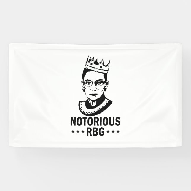 Rbg Quotes, Ruth Bader Ginsburg, The Notorious RBG Banner (Horizontal)
