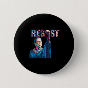 Rbg Resist Feminist Funny Quote 6 Cm Round Badge