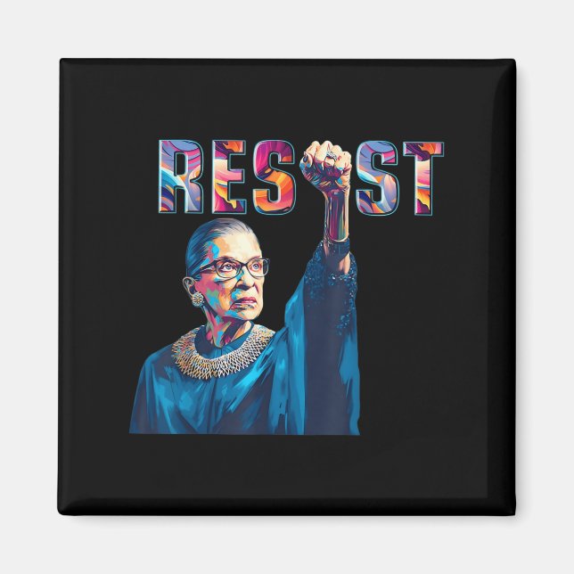 Rbg Resist Feminist Funny Quote  Magnet (Front)