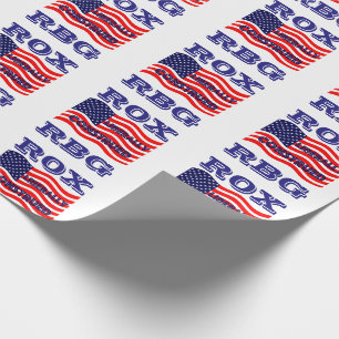 RBG ROX Ginsburg Liberal Democrat Democratic Party Wrapping Paper