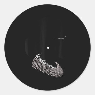 Rbg Ruth Bader Ginsburg - Be Independent Feminist  Classic Round Sticker