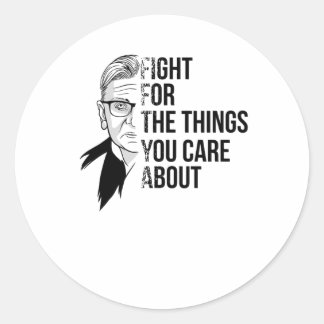 RBG Ruth Bader Ginsburg - Feminism Classic Round Sticker