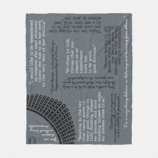 RBG - Ruth Bader Ginsburg - Quotes Fleece Blanket