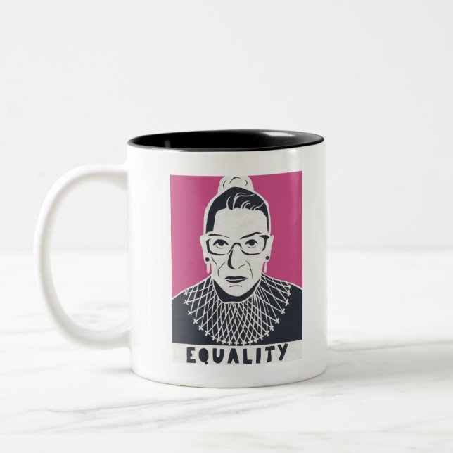 RBG Wants Equality Two-Tone Coffee Mug (Left)