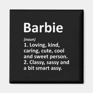 Rbie Definition Personalised Name Funny Birthday G Magnet