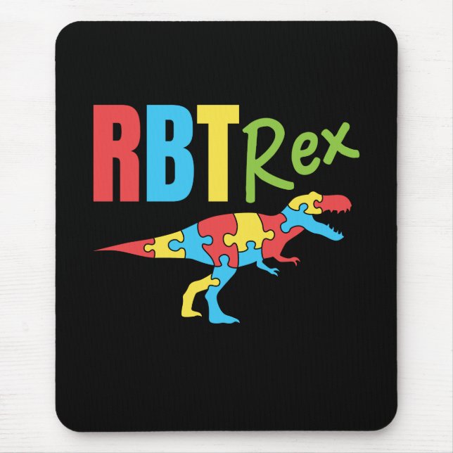 RBT Rex Registered Behavioural Therapist Mouse Pad (Front)