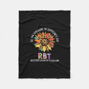 rbt sunflower be the sunshine registered behaviour fleece blanket