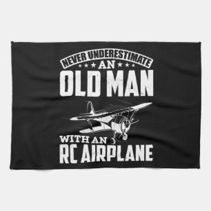 RC Aircraft Dad Funny Men RC Pilot Father Tea Towel