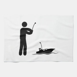 RC Boat Tea Towel