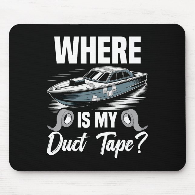 Rc Boats Remote Control Boat Cruise Duct Tape Rc C Mouse Pad (Front)