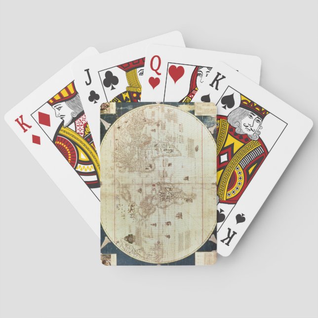 Rc C 2487 Map of the World, designed by Sebastien Playing Cards (Back)