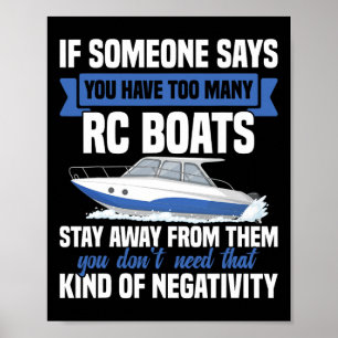 Rc Captain Remote Control Boat Cruise Too Many Rc Poster