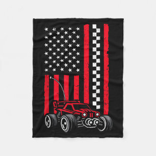 Rc Car Art For Men Women Kids Rc Racing Truck Rc C Fleece Blanket