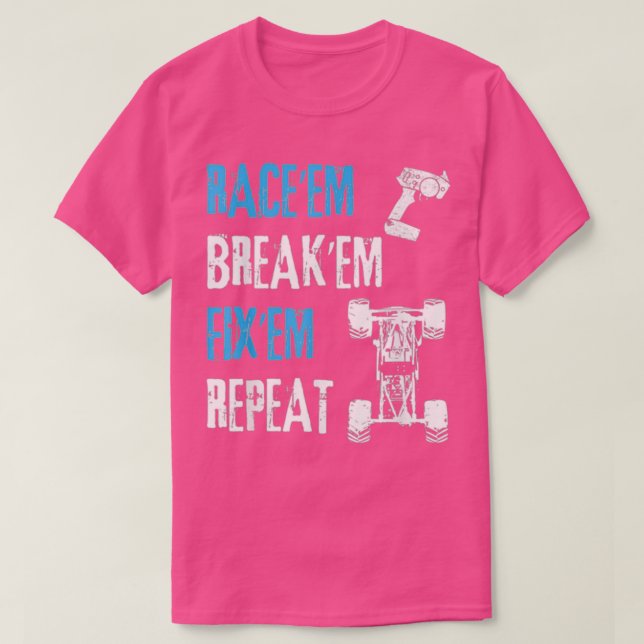 RC Car Remote Control Racing T-Shirt (Design Front)