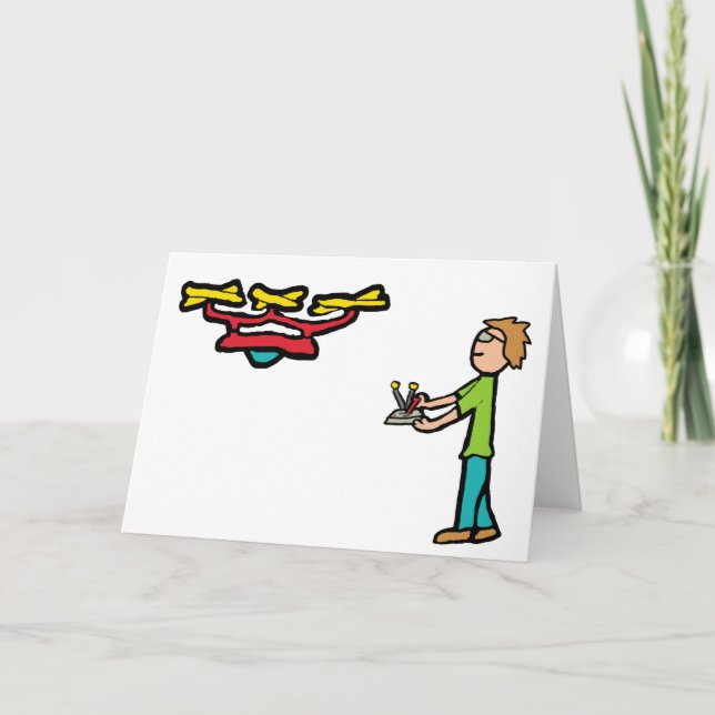 RC Drone Flying Card (Front)