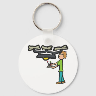 RC Drone Flying Key Ring
