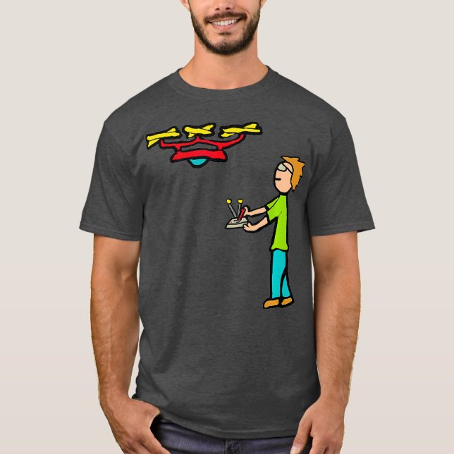 RC Drone Flying T-Shirt (Front)