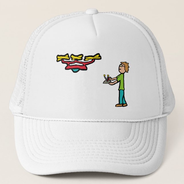 RC Drone Flying Trucker Hat (Front)