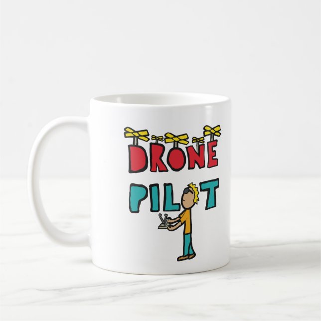 RC Drone Pilot Coffee Mug (Left)