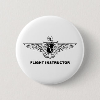RC Flight Instructor 6 Cm Round Badge