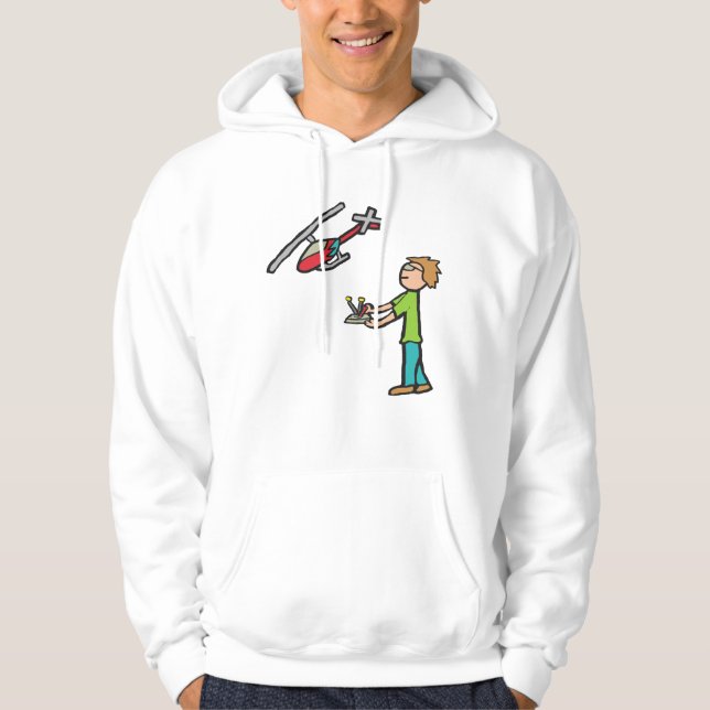 RC Helicopter Flying Hoodie (Front)