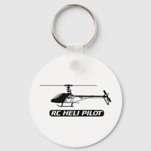 RC Helicopter Pilot Key Ring