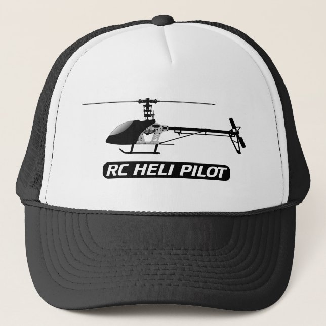 RC Helicopter Pilot Trucker Hat (Front)