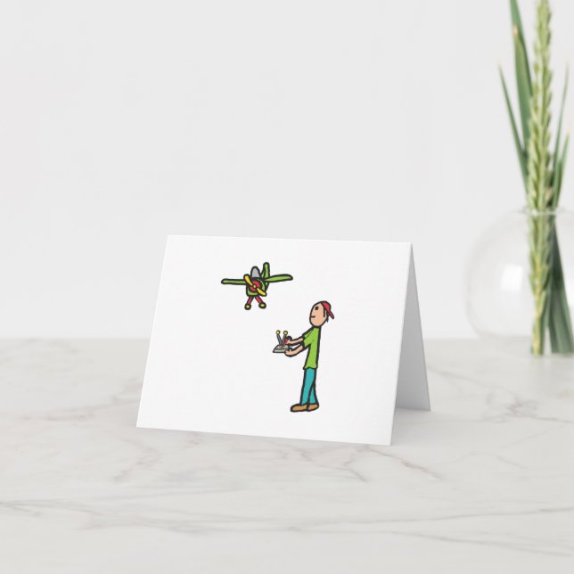 RC Model Aeroplane Flying Card (Front)