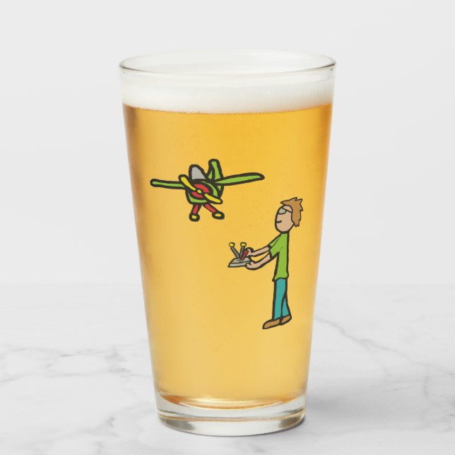 RC Model Airplane Flying Glass (Front Filled)