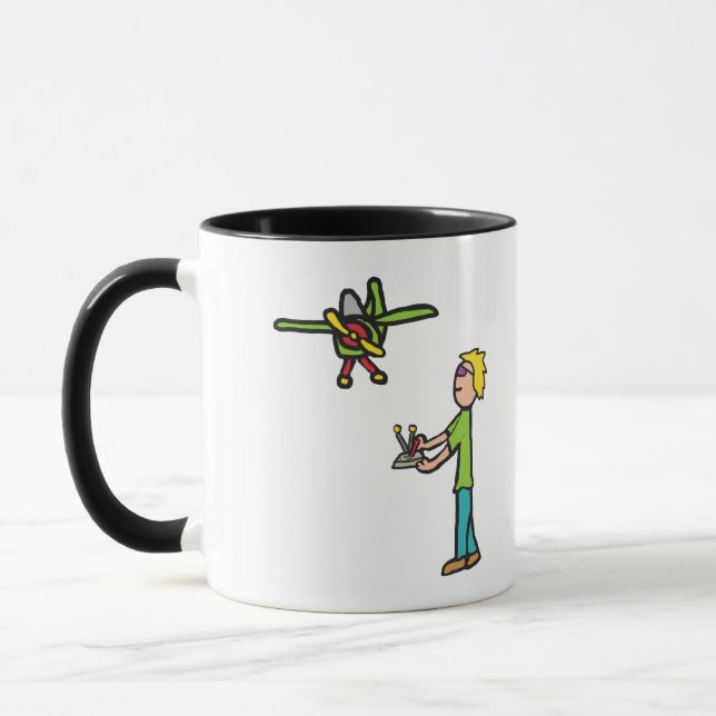 RC Model Airplane Flying Mug (Left)