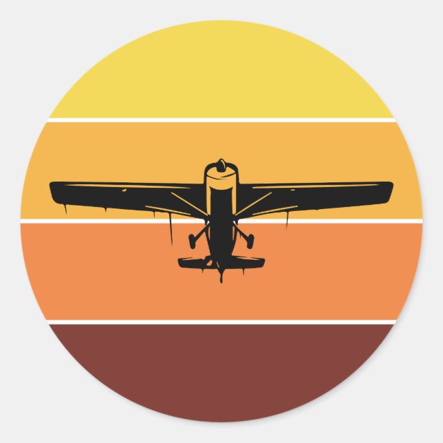 RC Model Making Planes Aeroplane Aircraft Pilot   Classic Round Sticker (Front)