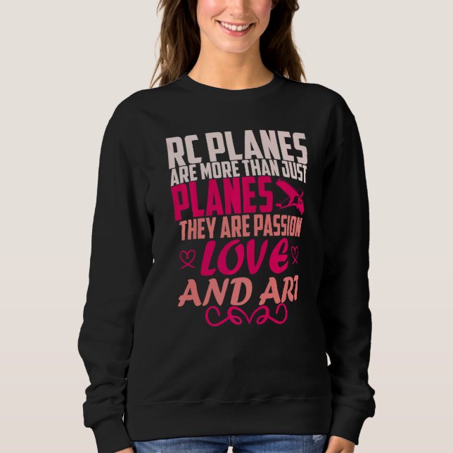 Rc Pilot Model Aeroplane Pilot Model Flight Rc Air Sweatshirt (Front)