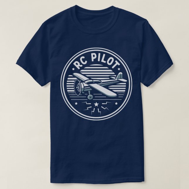 RC Pilot Remote Control Aeroplane T-Shirt (Design Front)