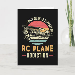 RC Plane Addiction Aeroplane Aircraft RC Planes Card