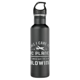 RC Plane Aeroplane Pilot All I Care Is RC Planes 710 Ml Water Bottle