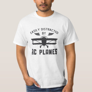 RC Plane Aircraft Easily Distracted By RC Plane T-Shirt