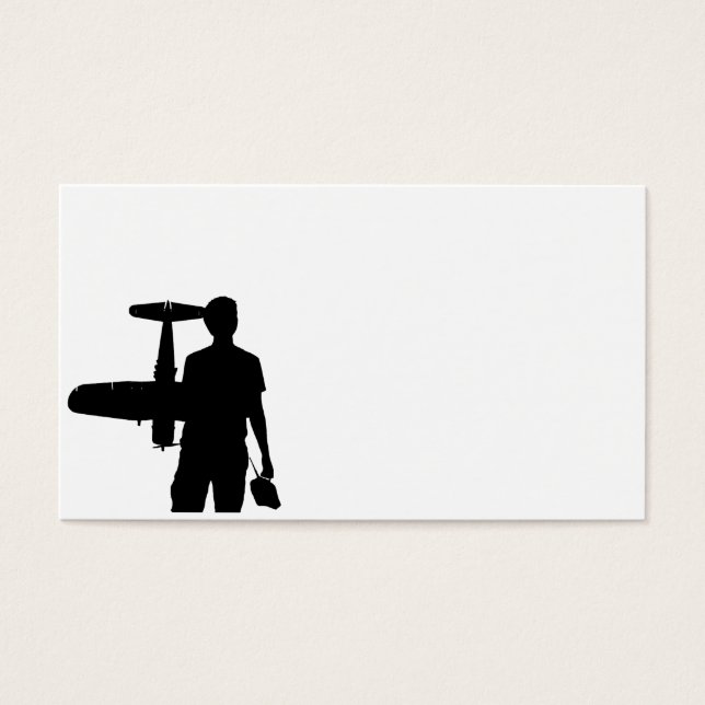 RC Plane and Guy Silhouette (Front)