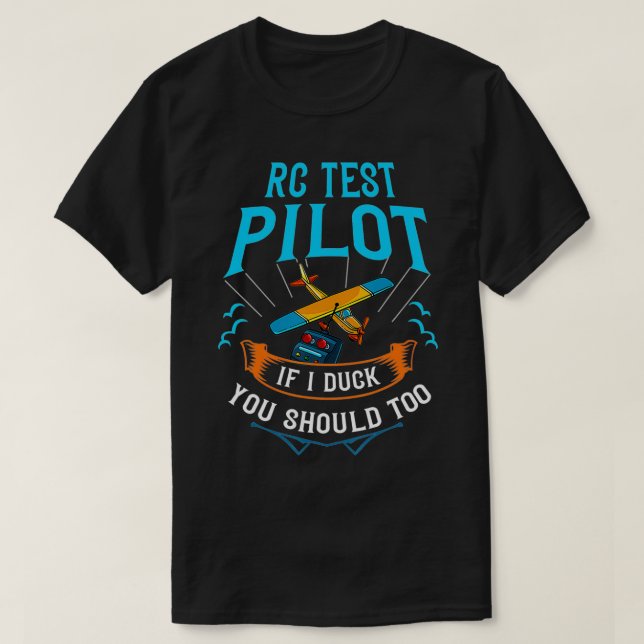 RC Plane RC Pilot Model Airplane1  T-Shirt (Design Front)