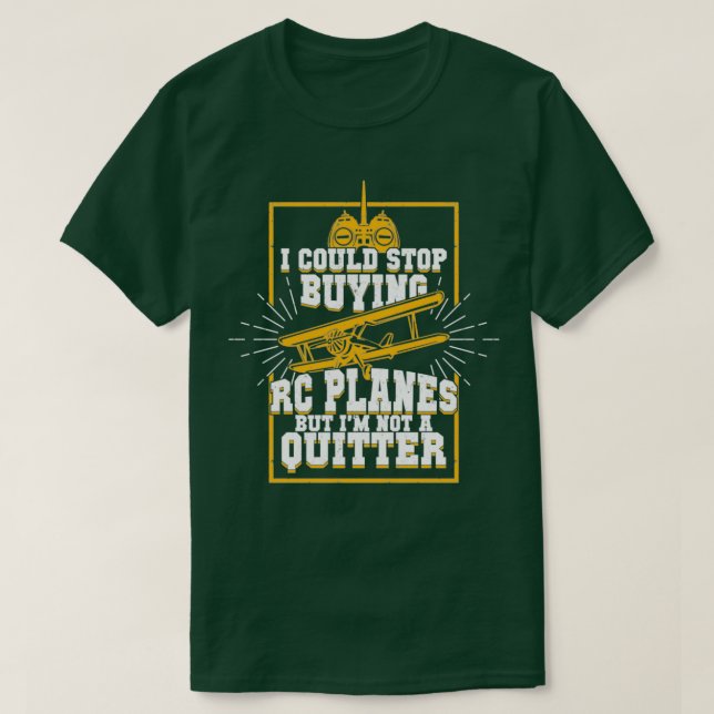 RC Plane Remote Radio Control Controlled Gift  T-Shirt (Design Front)